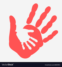 child s handprint
